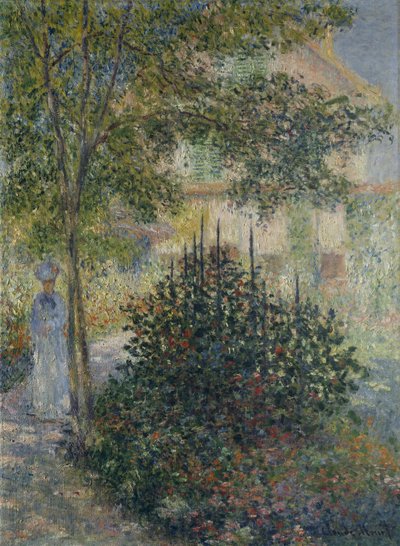 Camille Monet nel giardino ad Argenteuil da Claude Monet